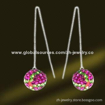 Rhinestone Drop Earrings/Rhinestone Ball Stud Earrings/Rhinestone Ear Studs/Rhinestone Stud Earrings